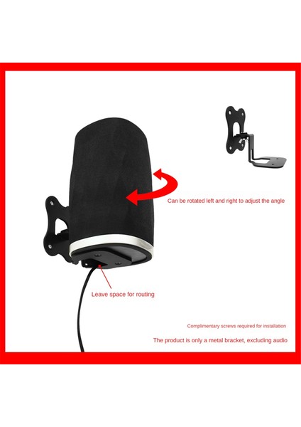 B &amp; W Oluşumu Için Duvar Montaj Braketi Esnek Hoparlör Ev Sineması Duvar Montajı Çok Fonksiyonlu Ses Duvar Tutucu Stand (Yurt Dışından) fiyatları