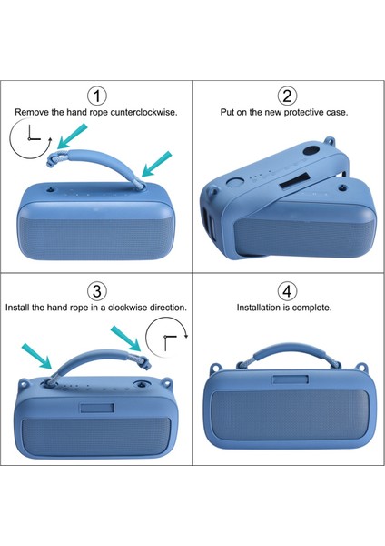 Bose Soundlink Için Silikon Tutucu Kapak Kılıfı Değiştirme Max Bluetooth Taşınabilir Hoparlör Mavi (Yurt Dışından) fırsatları