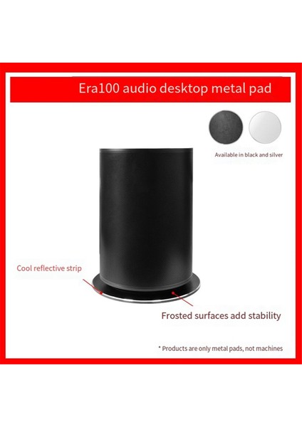 Sonos ERA100 Hoparlörler Masaüstü Stand Metal Mat Evrensel Braketler Hoparlörler Yedek Gümüş (Yurt Dışından) indirimleri
