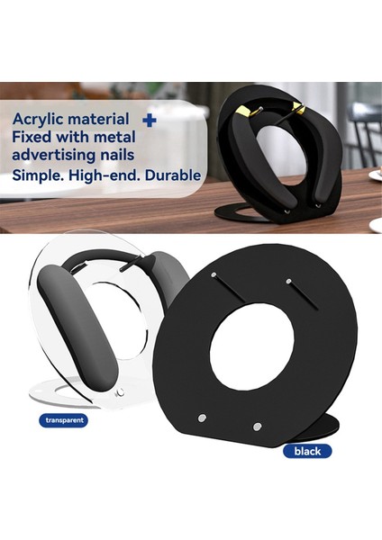 Monster Boomerang Boyun Bandı Hoparlörü Akrilik Masaüstü Tutucu Taban Braketi Siyah Anti-Slip Hoparlör Standı (Yurt Dışından) fırsatları