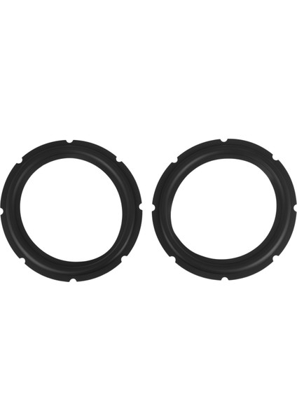 10 Inç Delikli Kauçuk Hoparlör Köpük Kenarı Subwoofer Surround Hoparlör Onarımı Için Yedek Parçalar (Siyah) (2 Adet) (Yurt Dışından)