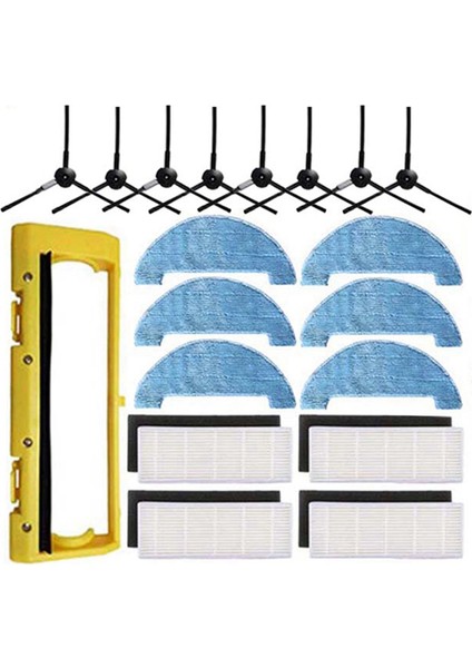 360 C50 C30 Robot Vakum Süpürge Ana Yan Fırça Mop Hepa Filtre Aksesuarları Kiti (Yurt Dışından)