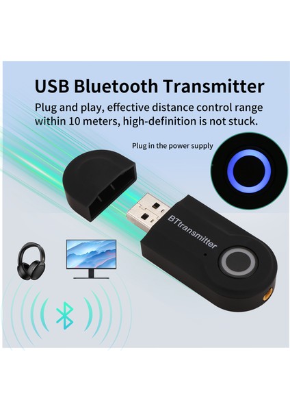 Bluetooth 5.0 Adaptör Kablosuz Audio Pc/tv/araba Için Bluetooth Verici Alıcı 3.5mm Aux Müzik Rx Gönderen Adaptador (Yurt Dışından) fırsatları