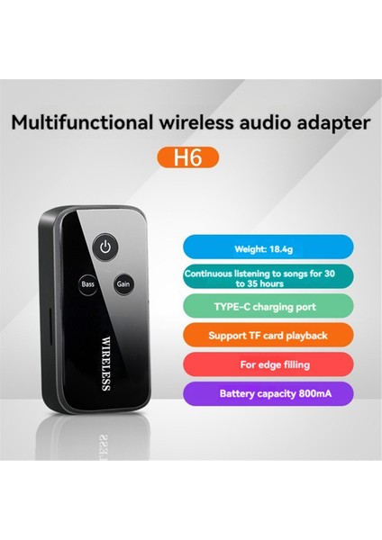 Kablosuz Bluetooth Alıcı Adaptör Taşınabilir Lavalier Tasarım Araç Hoparlörleri Için Ses Müzik Alıcısı Bluetooth 5.1 Adaptör (Yurt Dışından) modelleri