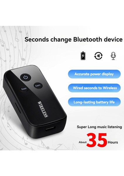 Kablosuz Bluetooth Alıcı Adaptör Taşınabilir Lavalier Tasarım Araç Hoparlörleri Için Ses Müzik Alıcısı Bluetooth 5.1 Adaptör (Yurt Dışından) fırsatları