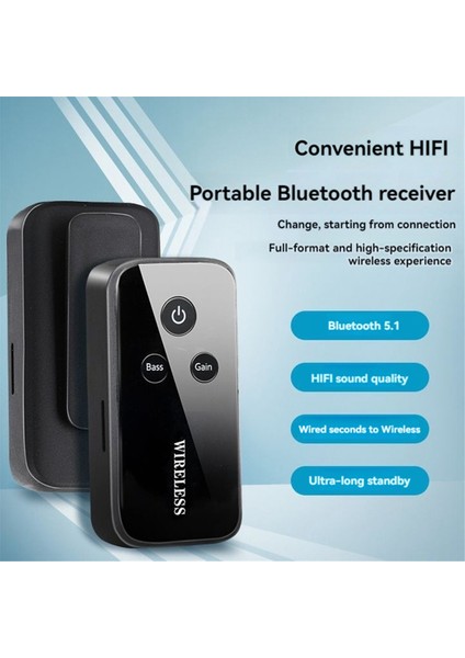 Kablosuz Bluetooth Alıcı Adaptör Taşınabilir Lavalier Tasarım Araç Hoparlörleri Için Ses Müzik Alıcısı Bluetooth 5.1 Adaptör (Yurt Dışından) indirimleri