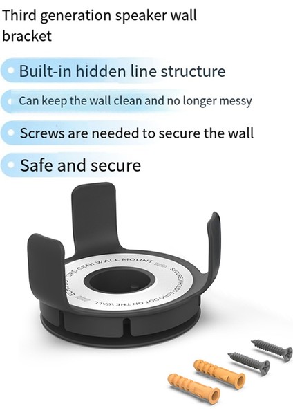 Hoparlör Duvar Montaj Braketi Alexa Echo Dot 3rd Gen Akıllı Hoparlör Kapalı Hoparlör Muhafaza Braketi Beyaz (Yurt Dışından) modelleri