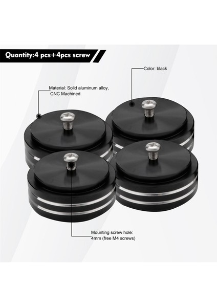4pcs Hıfı Audio Ses Anti-Şok Şok Ayağı Ayak Ayakları Hoparlörler Amplifikatör CD Çalar Pedler Titreşim (Yurt Dışından) fiyatları