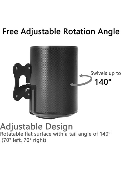 Sonos Era 100 Kablosuz Hoparlör Için Hoparlör Metal Duvar Montajı, Sonos Era 100 (Siyah) Için Ayarlanabilir Duvar Standı Tutucu (Yurt Dışından) fırsatları