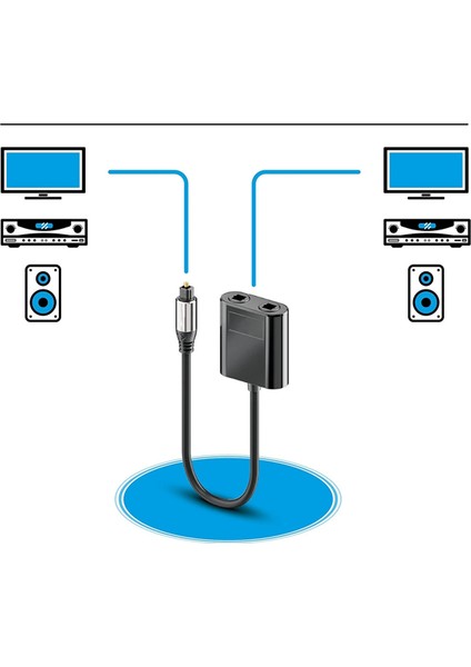 Optik Fiber Kablo Splitter 2-1 Arada Konektörler Tv Dijital Optik Fiber Audio Audio Splitter Kablo Adaptörü (Yurt Dışından) fırsatları