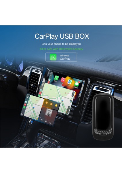 Rgb Mini Carplay Aı Kutusu Için Kablosuz USB Dongle Fiş ve Oynat (Yurt Dışından) fiyatları