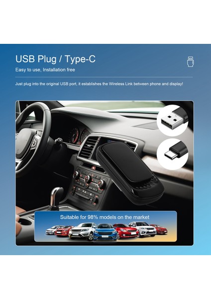 Rgb Mini Carplay Aı Kutusu Için Kablosuz USB Dongle Fiş ve Oynat (Yurt Dışından) fırsatları