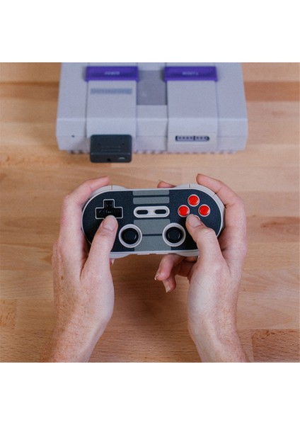 8bitdo Retro Alıcı Bluetooth Adaptör Dongle Snes Sf-C Snes Için Super Nintendo &amp; Super Famicom Tüm Modeller (Yurt Dışından)