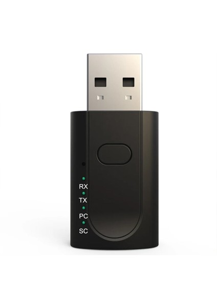 4 Arada USB Bluetooth 5.1 Adaptör Kablosuz Ses Alıcı Verici USB Harici Ses Kartı Araba Hoparlör Adaptörü (Yurt Dışından)