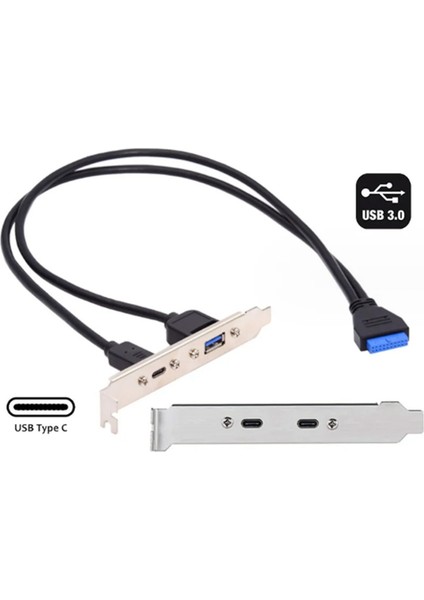 5gbps Arka USB 3.1 Port Genişlemesi 20PIN Type C Tipi Kadın ve USB 3.0 Kadın Veri Kablosu Bilgisayar Şasisi&#39;nde Çerçeveli (Yurt Dışından) fiyatları