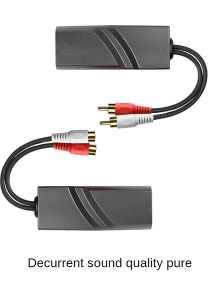 1 Çift Rca Ses Ağı Kablosu Genişletici Bükülmüş Çifti Verici Rca Arayüzü 2 Yollu Ses Extender RJ45 Rca Extender (Yurt Dışından) fırsatları