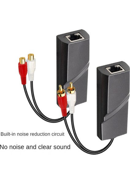 1 Çift Rca Ses Ağı Kablosu Genişletici Bükülmüş Çifti Verici Rca Arayüzü 2 Yollu Ses Extender RJ45 Rca Extender (Yurt Dışından) indirimleri