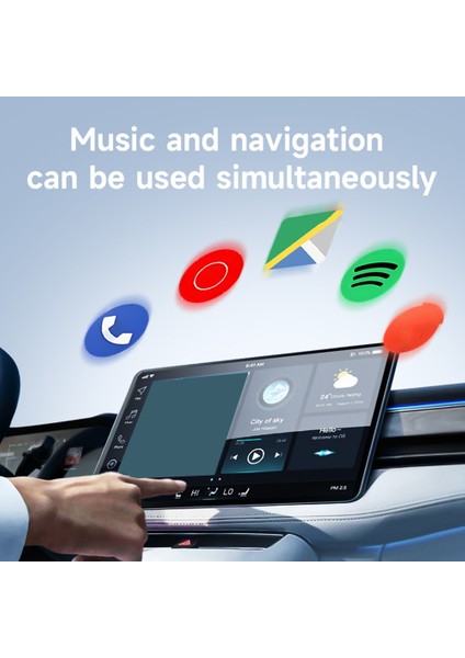 Iphone/android Mini Boyutu Için 2 In1 Kablosuz Carplay Adaptörü, Adaptör Kablosu ile Kablosuz Carplay&#39;a Kablolu (Yurt Dışından) fiyatları