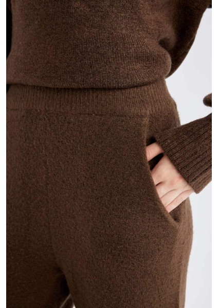 Jogger Pantolon Triko Kumaş Cepli Beli Paçası Lastikli V4178AZ24CW