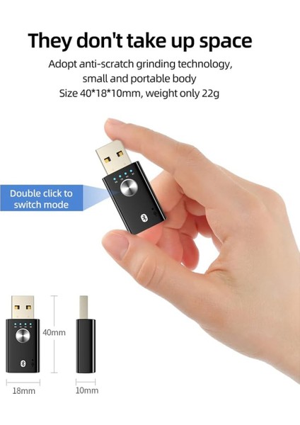 4 Arada 1 USB Bluetooth 5.1 Verici Alıcı, Pc, Ses Kartı, Araba, Kulaklık Için Taşınabilir Kablosuz Bluetooth Adaptörü (Yurt Dışından) fiyatları