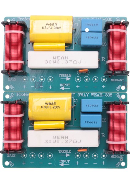 2pcs 120W Hoparlör Crossover 3 Yolu Ses Frekans Bölücü Hoparlör WEAH-338 Hoparlörler Için 3 Birim Crossover Filtreleri (Yurt Dışından) fırsatları