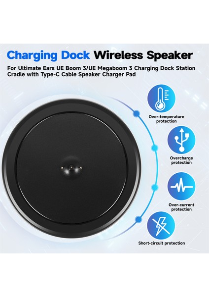 Logitech Ultimate Ears Ue Boom 3/ue Megaboom 3 Şarj Dock Istasyonu Beşiği Type C Kablo Hoparlör Şarj Cihazı (Yurt Dışından) fırsatları