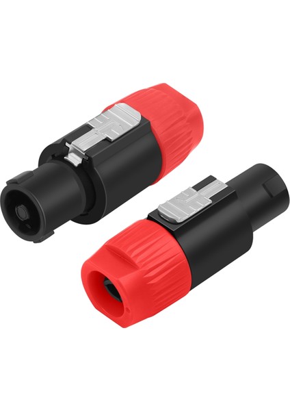 10PC 4pin NL4FC Hoparlör Konnektörü Ohm Fiş Hoparlör Ses Kablosu Adaptörü Bükülme Kilit 4pin Hopeon Dişi Jak Aksesuarları, B (Yurt Dışından) indirimleri