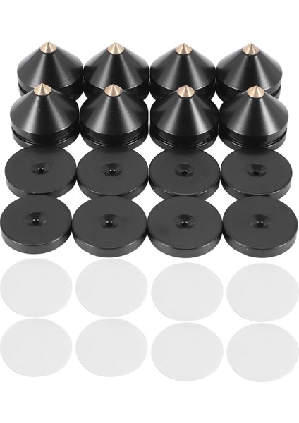 8 Set Hoparlör Ayak Ayak Pad Alüminyum Alaşım Metal (Doğal Ahşap Değil) Conies Cone Zemin Ayak Tırnak M23X20 (Yurt Dışından) fiyatları