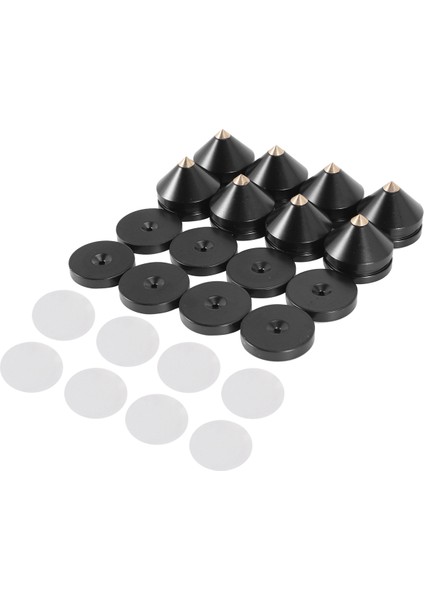 8 Set Hoparlör Ayak Ayak Pad Alüminyum Alaşım Metal (Doğal Ahşap Değil) Conies Cone Zemin Ayak Tırnak M23X20 (Yurt Dışından) modelleri