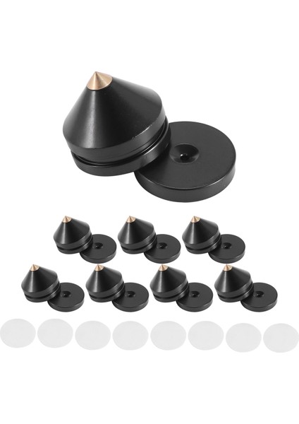 8 Set Hoparlör Ayak Ayak Pad Alüminyum Alaşım Metal (Doğal Ahşap Değil) Conies Cone Zemin Ayak Tırnak M23X20 (Yurt Dışından) fırsatları