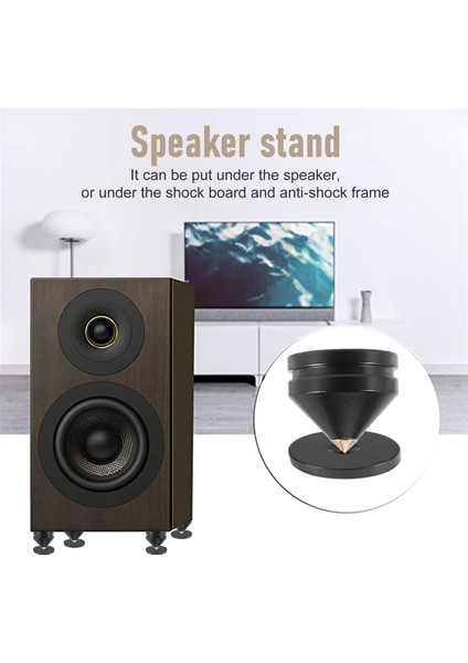 8 Set Hoparlör Ayak Ayak Pad Alüminyum Alaşım Metal (Doğal Ahşap Değil) Conies Cone Zemin Ayak Tırnak M23X20 (Yurt Dışından) indirimleri