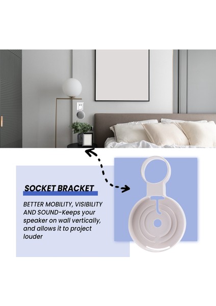 Google Nest Mini Duvar Braketi Için Google Audio Için 1 Adet (Yurt Dışından) indirimleri