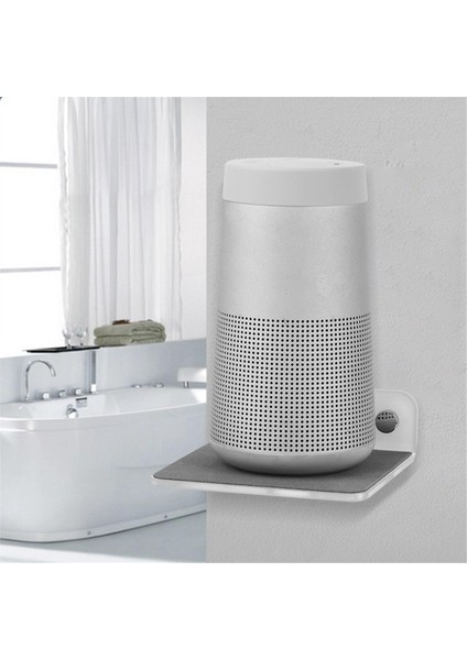 Duvara Monte Tutucu Çok Fonksiyonlu Taşınabilir Hoparlör Web Kamerası Cep Telefonları Için Duvar Rafı Yönlendirici Hoparlör Beyaz (Yurt Dışından) fırsatları