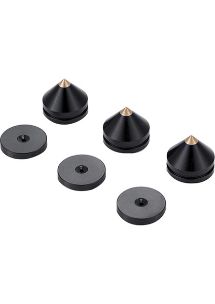 8 Set Hoparlör Ayak Ayak Pad Alüminyum Alaşım Metal Çiviler Koni Zemin Ayak Çivi Siyah (Yurt Dışından) fiyatları