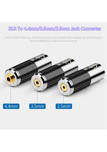 Dac Kod Çözücü 4 Pin Xlr Konektörü 3,5 2.5 4.4 mm Jak Fişi Ses Adaptörü Erkek Dişi Dönüştürücü Karbon Fiber Kabuk 3.5 mm (Yurt Dışından) modelleri