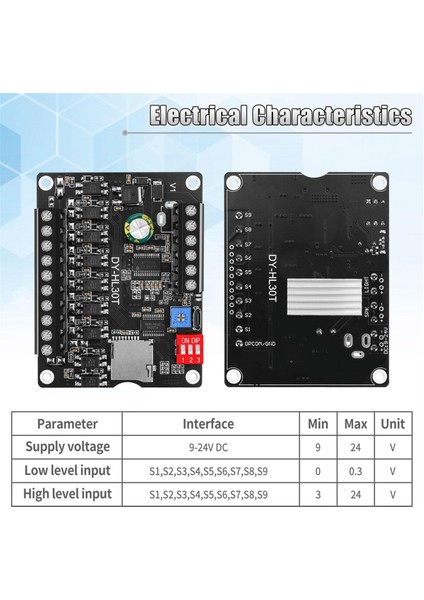 Oynatma ile 30W Dijital Ses Kayıt Modülü - Yüksek Fidelity Sound Control, Tf Kart Deviyor Duyurdur Dc 12V 24V Mp3 (Yurt Dışından) fırsatları