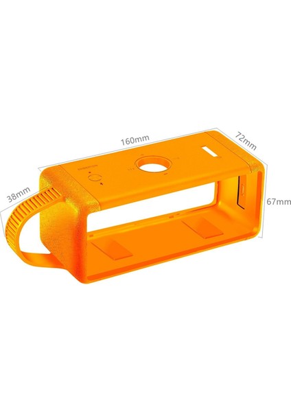 Marshall Emberton Bluetooth Hoparlör Için Taşınabilir Toz Geçirmez Silikon Koruyucu Kılıf Kılıf Aksesuarları Turuncu Turuncu (Yurt Dışından) modelleri