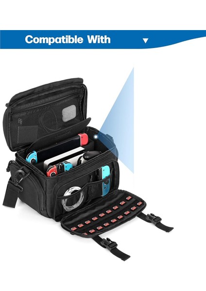 Rıhtım, Ac Adaptörü, Denetleyiciler Için Cepler ile Seyahat Çantası Omuz Depolama Taşıma Çantası (Yurt Dışından) modelleri