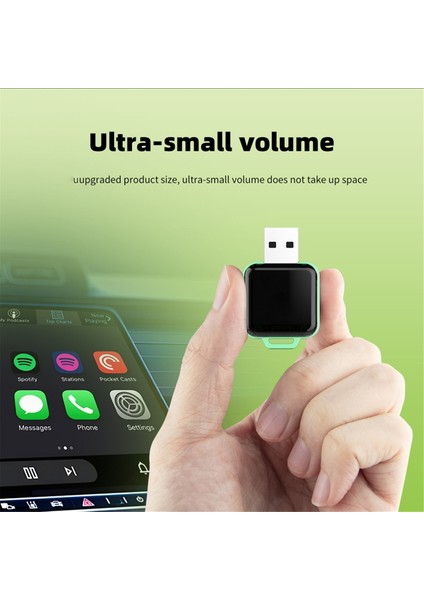 2in1 Kablosuz Carplay Android Otomatik Kablosuz Adaptör Akıllı Mini Aı Kutu Fişi ve Oynat Wifi Fast Connect Universal (Yurt Dışından) modelleri