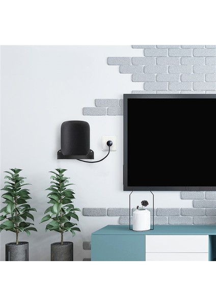 Duvara Monte Ses Destek Bluetooth Hoparlör Ses Kutusu Standı Homepod Siyah Için Düşmeyi Önle (Yurt Dışından) indirimleri