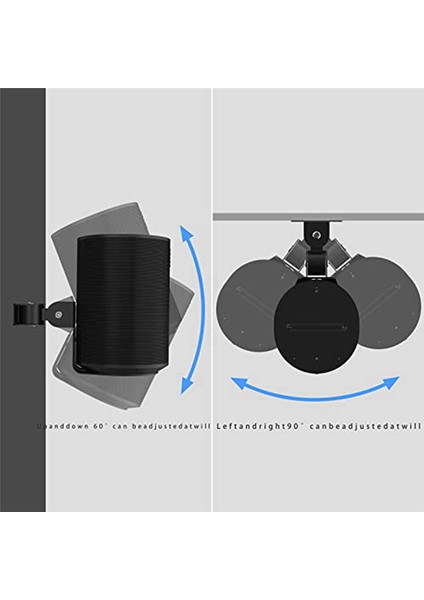 Sonos Era 100 Için Duvar Montaj Braketi, Kablosuz Hoparlör Uzay Tasarrufu Akıllı Ev Metal Duvar Stand Tutucu, Siyah (Yurt Dışından) modelleri