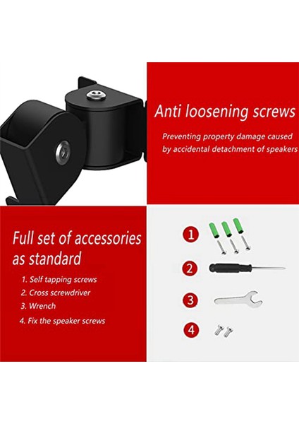 Sonos Era 100 Için Duvar Montaj Braketi, Kablosuz Hoparlör Uzay Tasarrufu Akıllı Ev Metal Duvar Stand Tutucu, Siyah (Yurt Dışından) indirimleri