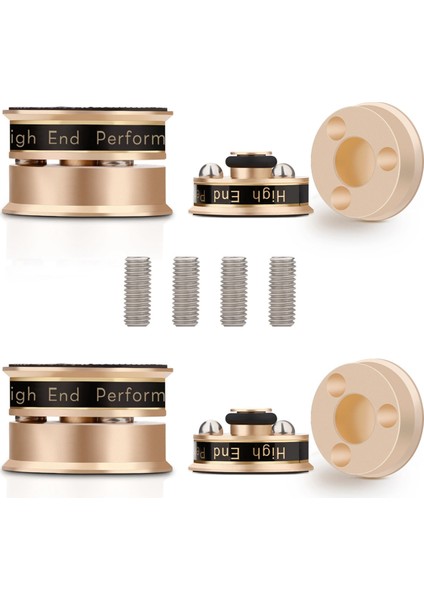 Hıfı Audio Hoparlör Stand Ayak Pad Anti-Shock Abmor Emici Başak Izolasyon Preamp Hoparlör Vinil Kayıt Oynatıcı Altın (Yurt Dışından)