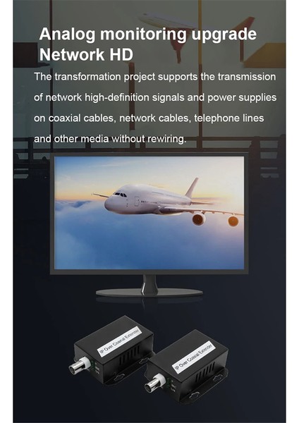 Ip Ağı&#39;ndan Koaksiyel Genişletici Net Kablo Şanzımanından Coax Hattına 500M Ethernet Dönüştürücüsüne Cctv Için (Yurt Dışından) indirimleri