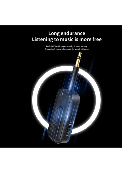 Bluetooth 5.3 Ses Alıcı Verici Aux Kablosuz Stereo Müzik Adaptörü Tf Kart Oynatıcısı Araba Tv Pc Için Handfree (Yurt Dışından) modelleri