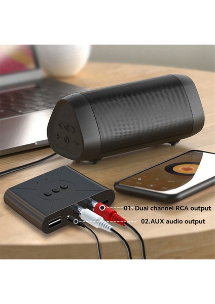 Bluetooth Alıcı 5.3 Kablosuz Adaptör Aux Cep Telefonu Ses Çıkışı Rca Eski Stil Ses Amplifikatörü USB Player (Yurt Dışından) fırsatları