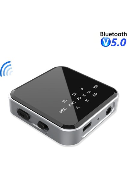 2&#39;de 1 Bluetooth Alıcı Verici Bluetooth V5.2 Rx+Tx 250MAH 3.5mm Tv Bilgisayar Araba Ses Kablosu ile Ses Adaptörü (Yurt Dışından) fırsatları