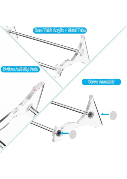 Hoparlör Masaüstü Stand Beats Hap Hoparlör Akrilik Tutucu Hoparlör Ekran Stand Masaüstü Anti-Slip Base Mount, A (Yurt Dışından) modelleri