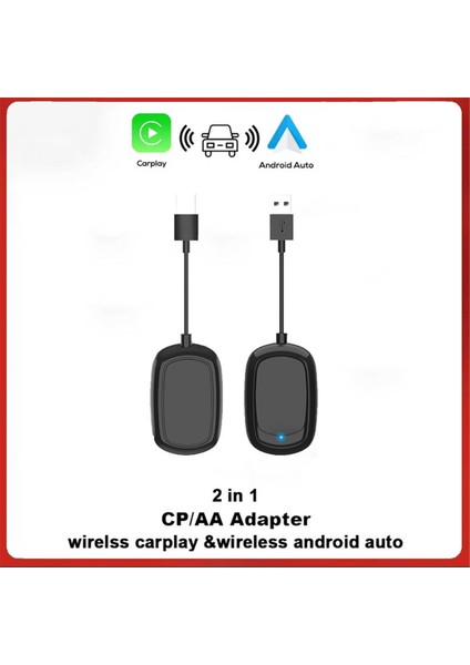 Kablosuz Carplay Android Auto Apple Carplay Adaptörü Aı Kutu Fişi ve Oynat Wifi USB Tip C Bağlantı Araç Aksesuarları (Yurt Dışından) indirimleri