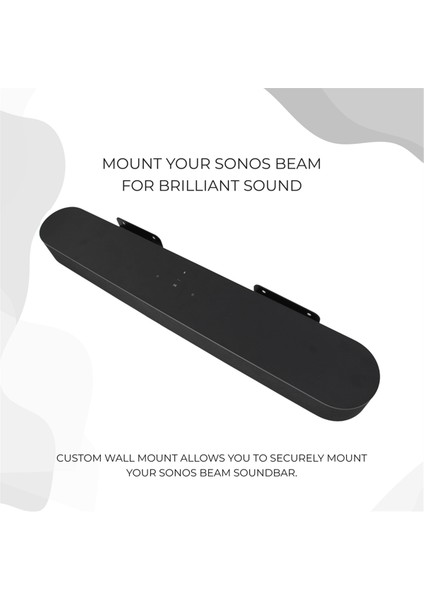 Hoparlör Duvar Montajı Ses Çubuğu Duvar Montajı Sonos Beam Gen1 Gen2 Ses Çubuğu Için Güçlü Yük Boyun (Yurt Dışından) fırsatları